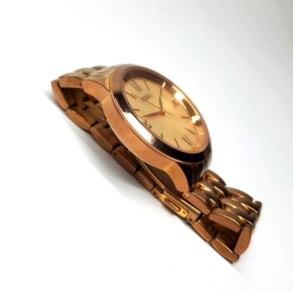 Fossil Watch BQ1756 Rose Gold Wristband Mother of Pearl